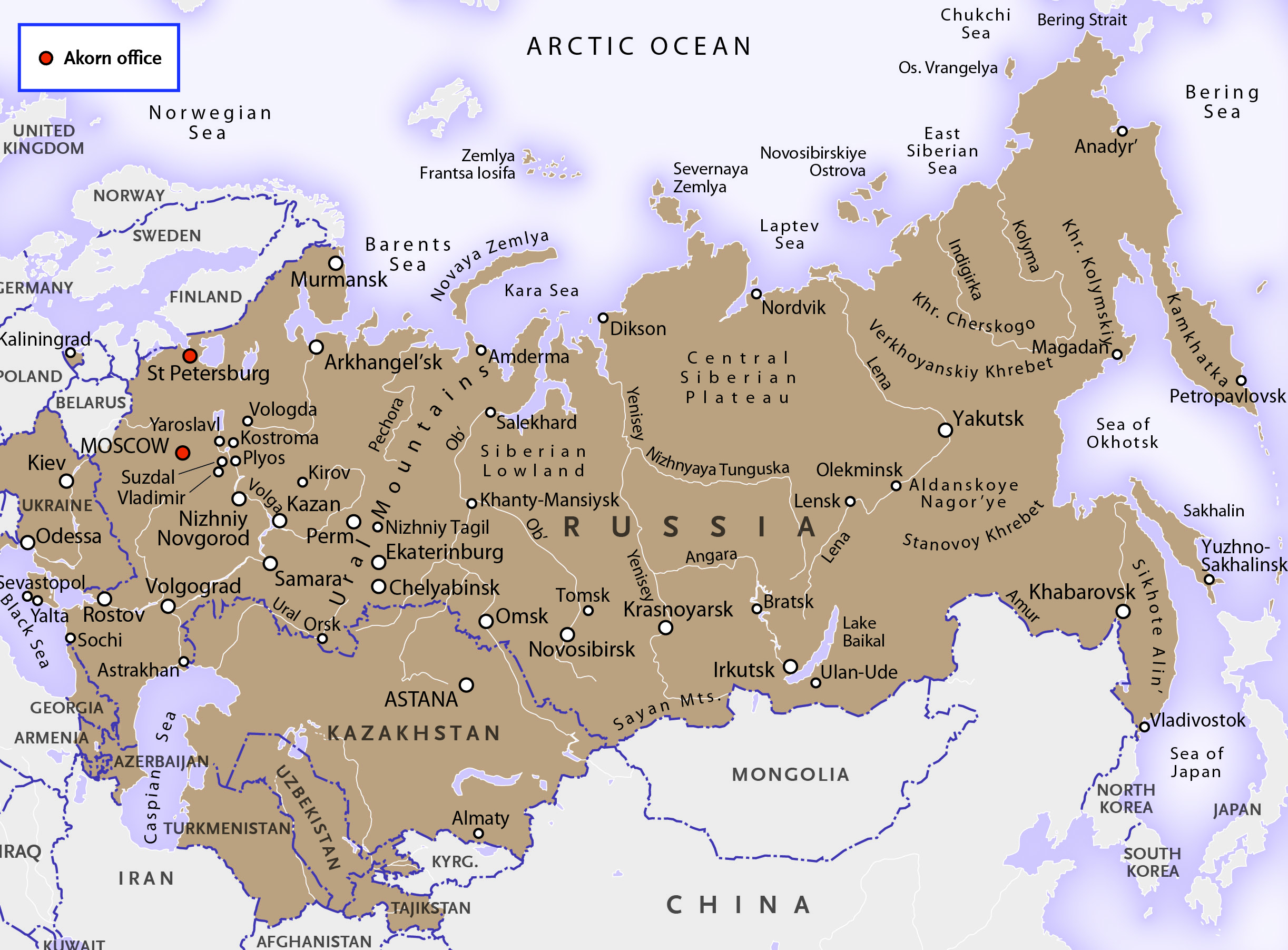 South Russia Map